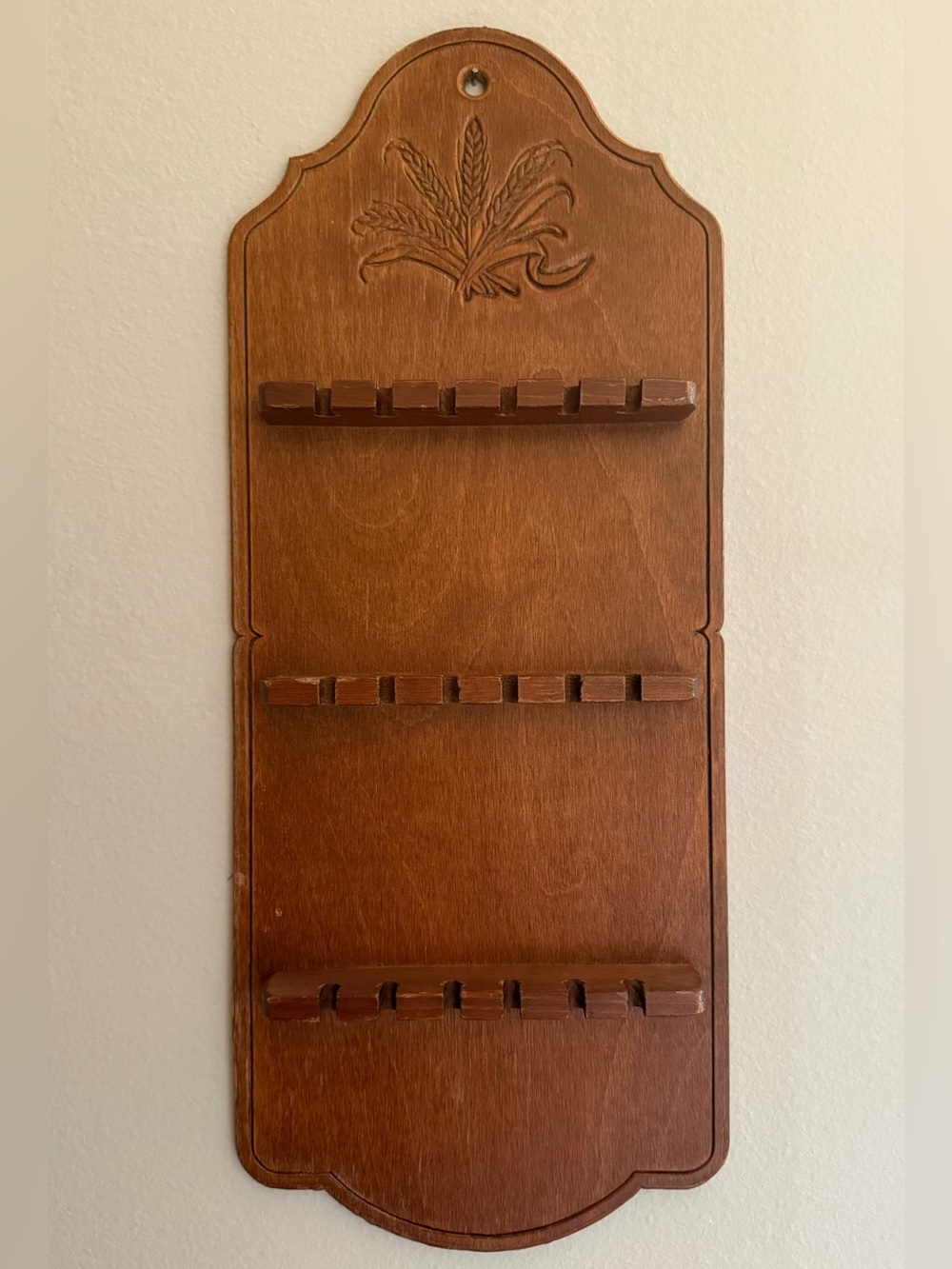 Wood Spoon Rack Wall Hanging